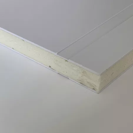 Panneau de remplissage - PVC Blanc 640 rainuré