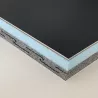 Panneau sandwich pour toiture ISOTOIT® ELS Oméga 68mm, de couleur Ardoise / blanc