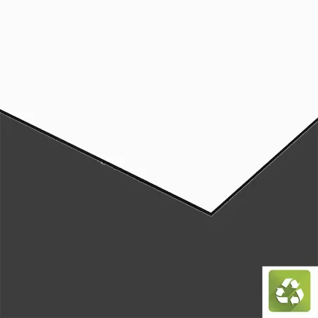 Plaque de DIBOND® blanche