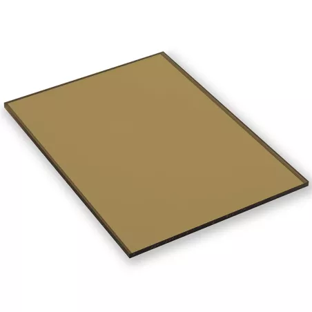 Plaque polycarbonate compact fumé I Coloris brun