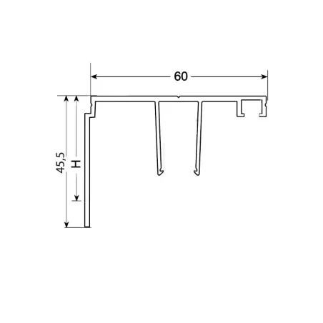 Profil à rupture thermique I Base PVC + Capot aluminium