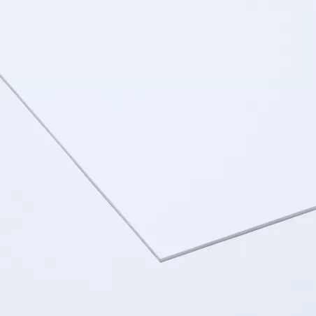 PVC Blanc - Aspect brossé | PVC rigide