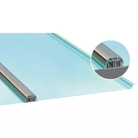 SUNGLAZE™ type 4/600 I Système polycarbonate à joints debout