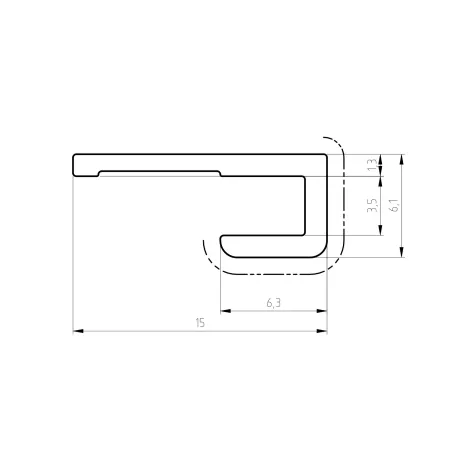 Profils Aluminium Anodisé - Blanc | Pour panneaux Ép. 3mm