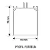 KIT Profils aluminium porteur I Pour vérandas et pergolas