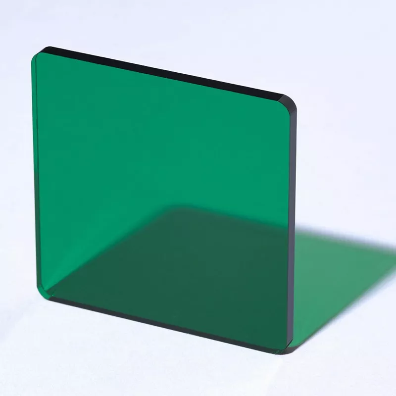 Plaque de PMMA Altuglas™ coulé transparent de couleur vert Plaque de PMMA Altuglas™ coulé transparent de couleur vert