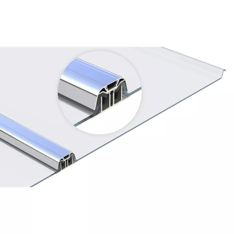SUNGLAZE™ type 4/600 I Système polycarbonate à joints debout SUNGLAZE™ type 4/600 I Système polycarbonate à joints debout
