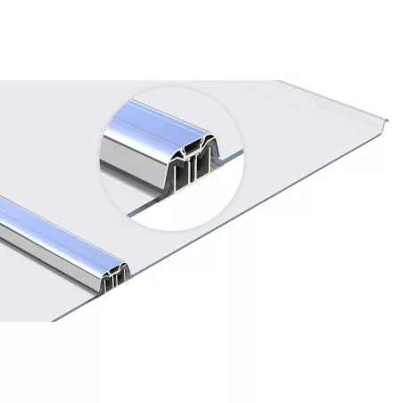 SUNGLAZE™ type 4/600 I Système polycarbonate à joints debout