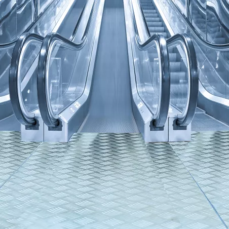 Tôle aluminium Striée - Damier | Grain de riz | Antidérapant