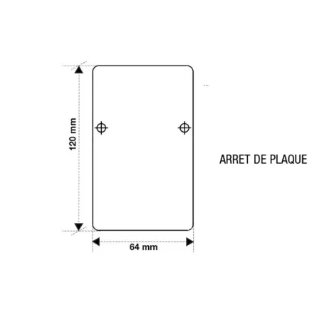 Kit 5 arrêts de plaque I Pour profilés aluminium