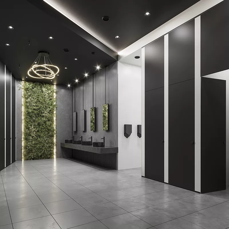 Aménagement d'intérieur type vestiaire conçu à base de Formica® Aménagement d'intérieur type vestiaire conçu à base de Formica®