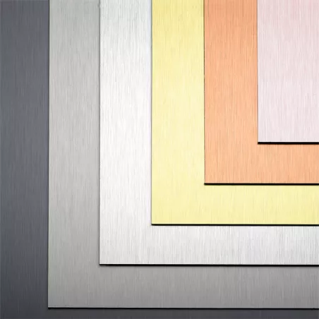 DIBOND® Métal Brossé - 6 aspects | En stock