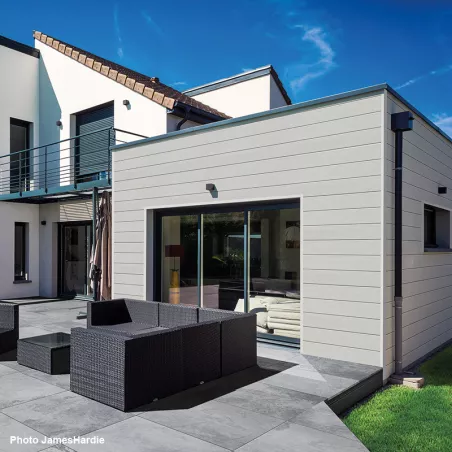 Profil linteau et départ pose verticale Hardie® VL Plank