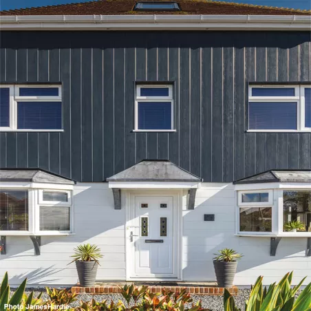 Profil linteau et départ pose verticale Hardie® VL Plank