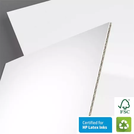 Panneau blanc en carton écologique DISPA® RE