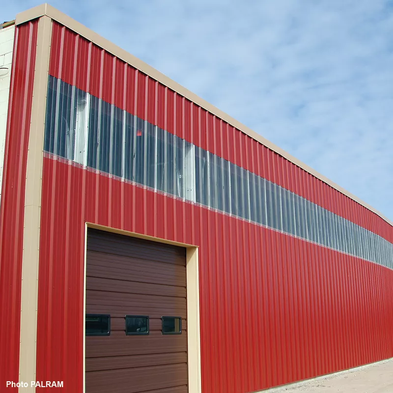 PC Nervuré 4/250/35T Incolore | Plaque polycarbonate nervurée