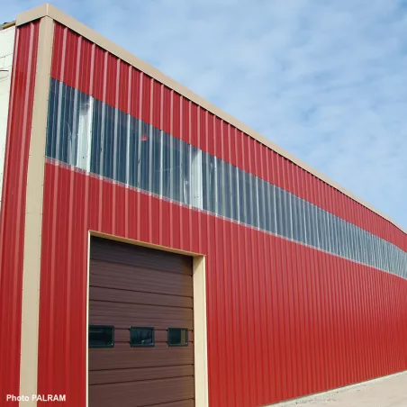 PC Nervuré 4/250/35T Incolore | Plaque polycarbonate nervurée