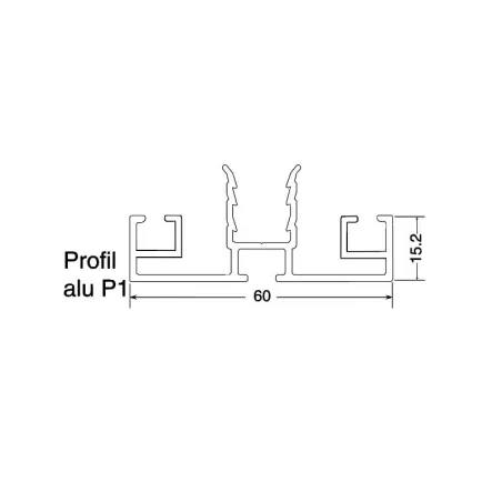 Profil aluminium à clipper avec joint I Pour vos toitures de véranda