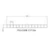 PoliCarb® Bleu 10 mm I Polycarbonate alvéolaire