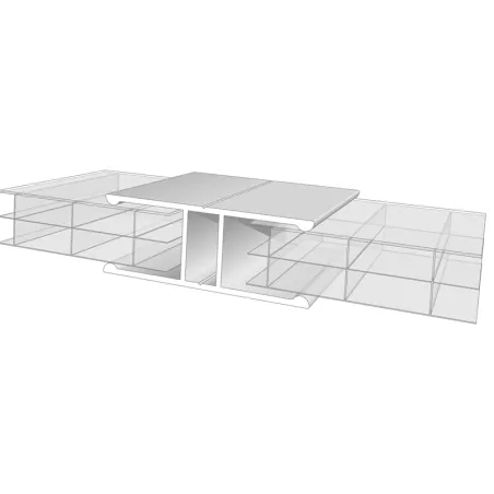 Profil aluminium H I Jonction et Bordure