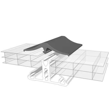 Profil à rupture thermique I Base PVC + Capot aluminium