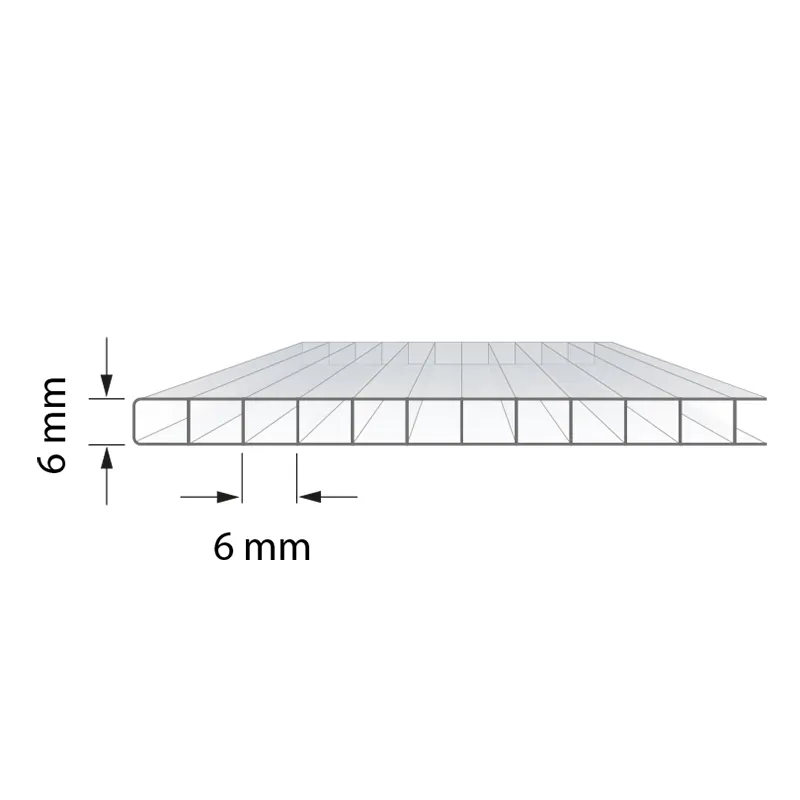 Thermoclear-Plus™ 6 mm I Polycarbonate alvéolaire Thermoclear-Plus™ 6 mm I Polycarbonate alvéolaire