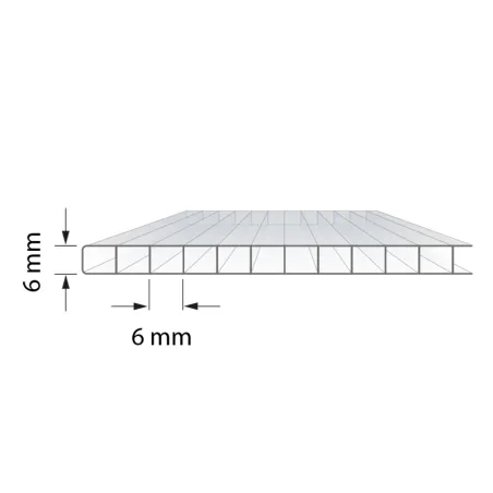 Thermoclear-Plus™ 6 mm I Polycarbonate alvéolaire