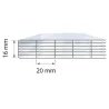 Policarb® 16mm - 7 parois | Polycarbonate alvéolaire Policarb® 16mm - 7 parois | Polycarbonate alvéolaire