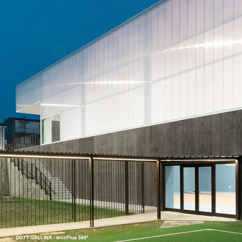 Polycarbonate Emboitable I Système ArcoPlus® 549 Polycarbonate Emboitable I Système ArcoPlus® 549