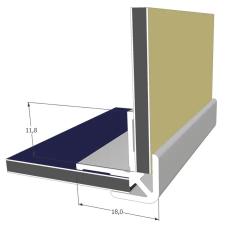 Profils Aluminium Anodisé - Blanc | Pour panneaux Ép. 3mm