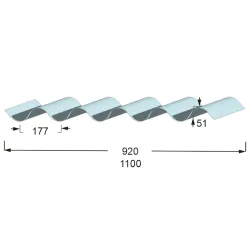 Polyester GO 177/51 Incolore - Classe 4 | Polyester ondulé