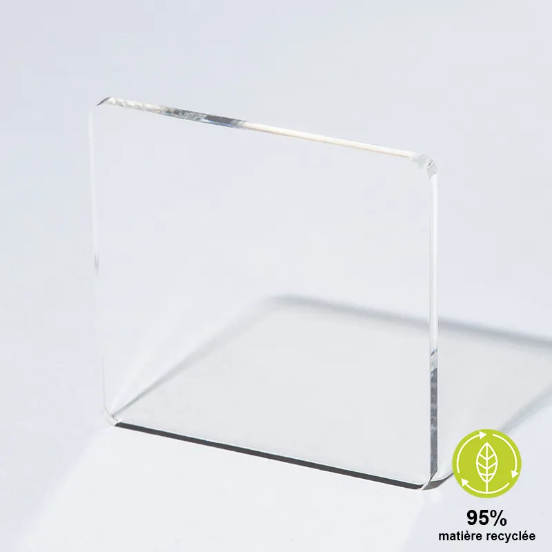PMMA Extrudé Recyclé Incolore | Plaque de PMMA recyclée