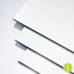 DIBOND® Blanc platine 9003 | Grand format | Filmé 2 faces