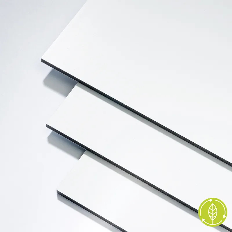DIBOND® Blanc platine 9003 | Grand format | Filmé 2 faces DIBOND® Blanc platine 9003 | Grand format | Filmé 2 faces