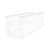 Profil de finition PVC Blanc - 3m | Formes U, H et Angle