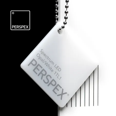 PERSPEX® Coulé Blanc Diffusant Spectrum LED