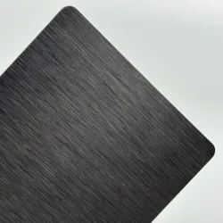 Tôle Aluminium Brossé Anodisé - Noir | Qualité laser