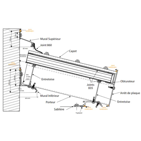 Profil aluminium mural I Toiture & Couverture