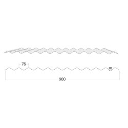Polycarbonate ondulé I PO 76/18