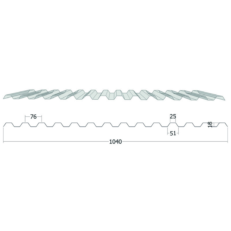 PC Ondulé Greca 76/18 I Polycarbonate Ondulé Incolore PC Ondulé Greca 76/18 I Polycarbonate Ondulé Incolore