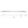 PC Ondulé Greca 76/18 I Polycarbonate Ondulé Incolore PC Ondulé Greca 76/18 I Polycarbonate Ondulé Incolore