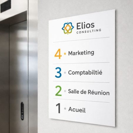 DIBOND® Blanc platine 9003 | Grand format | Filmé 2 faces