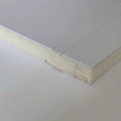 Panneau de remplissage PVC Blanc 640 rainuré