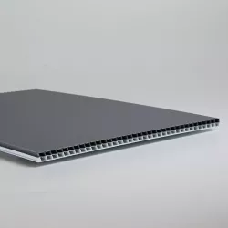 Plaque PP alvéolaire Blanc / Gris | En stock chez SUNCLEAR