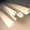 Profil de finition PVC Blanc - 3m | Formes U, H et Angle