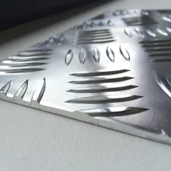 Tôle aluminium Striée - Damier | Grain de riz | Antidérapant