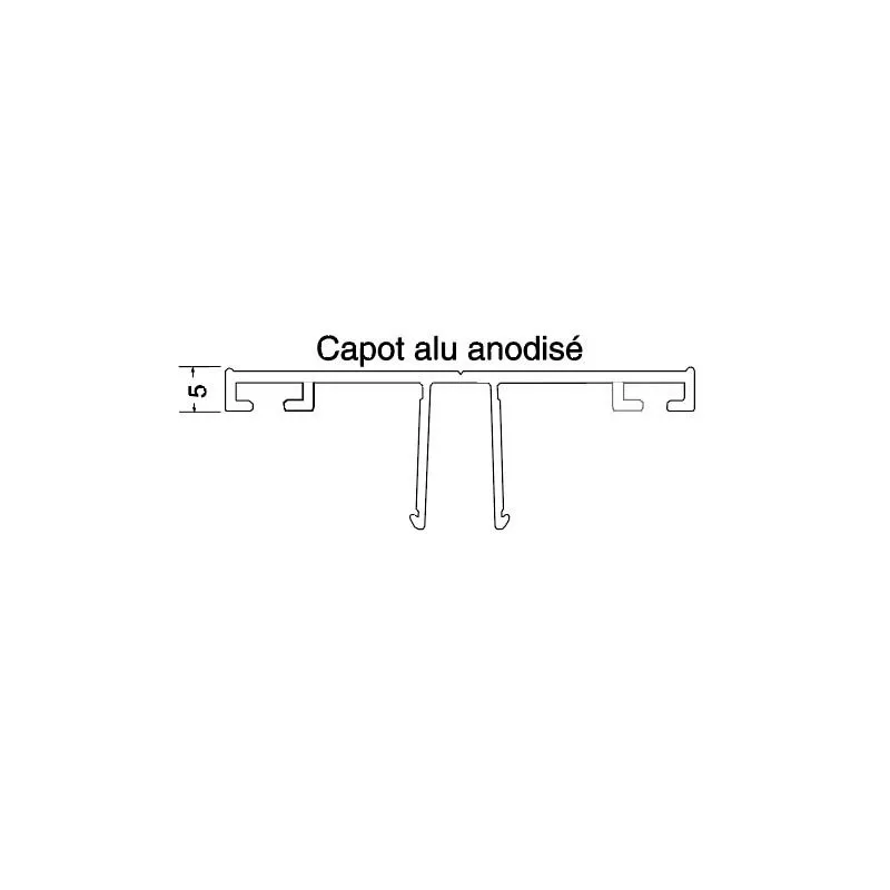 Profil aluminium à clipper avec joint I Pour vos toitures de véranda