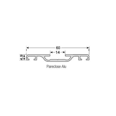Profil pareclose aluminium I Pour couverture I Sunclear