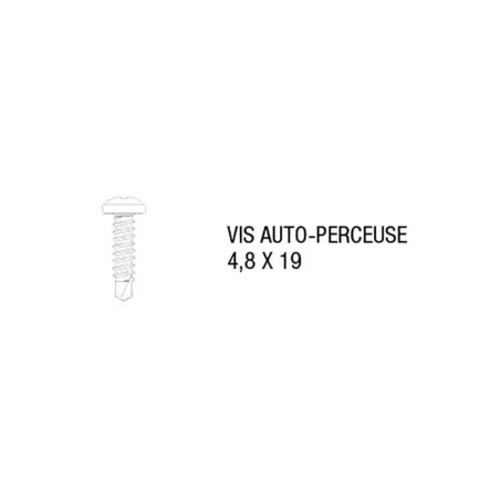 Boîte 40 vis inox auto-perceuses I Sunclear