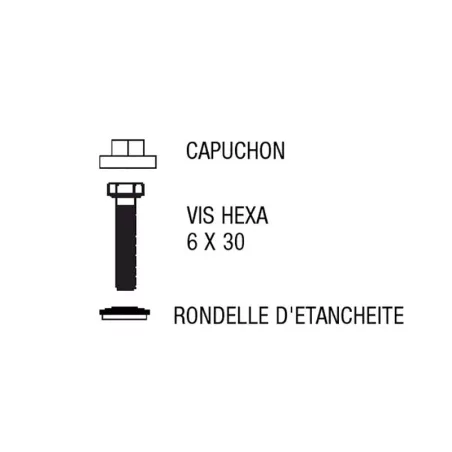 Blister 50 vis héxagonales I Sunclear